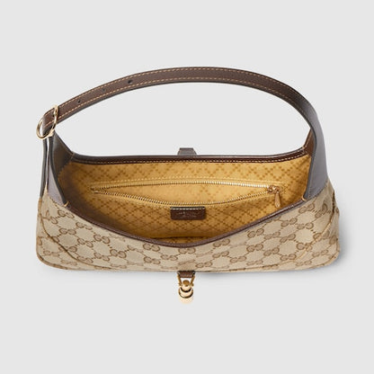 Jackie Slim Schultertasche mittelgroß Sand und Braun