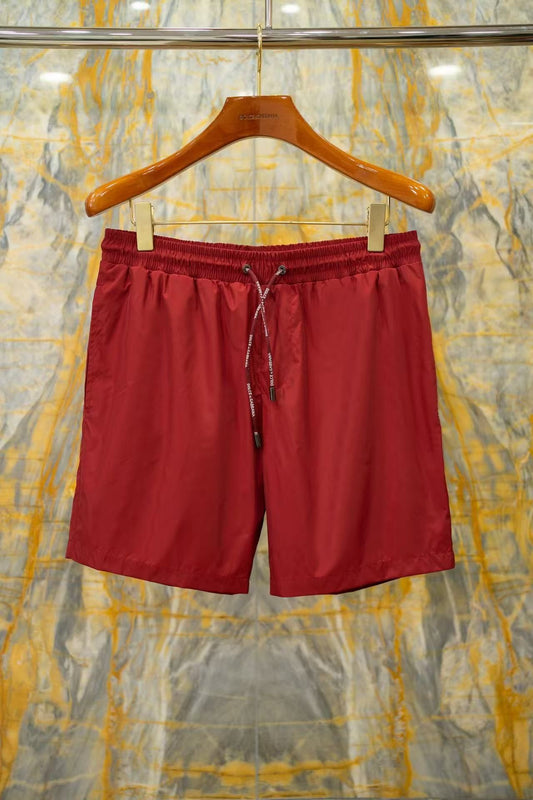 Einfarbige Badehose Rot