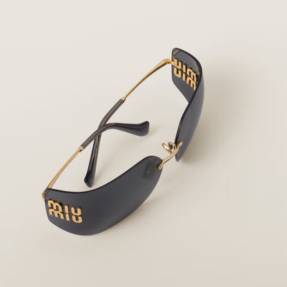 Sonnenbrille Aube mit schieferfarbenen Gläsern große Ausführung