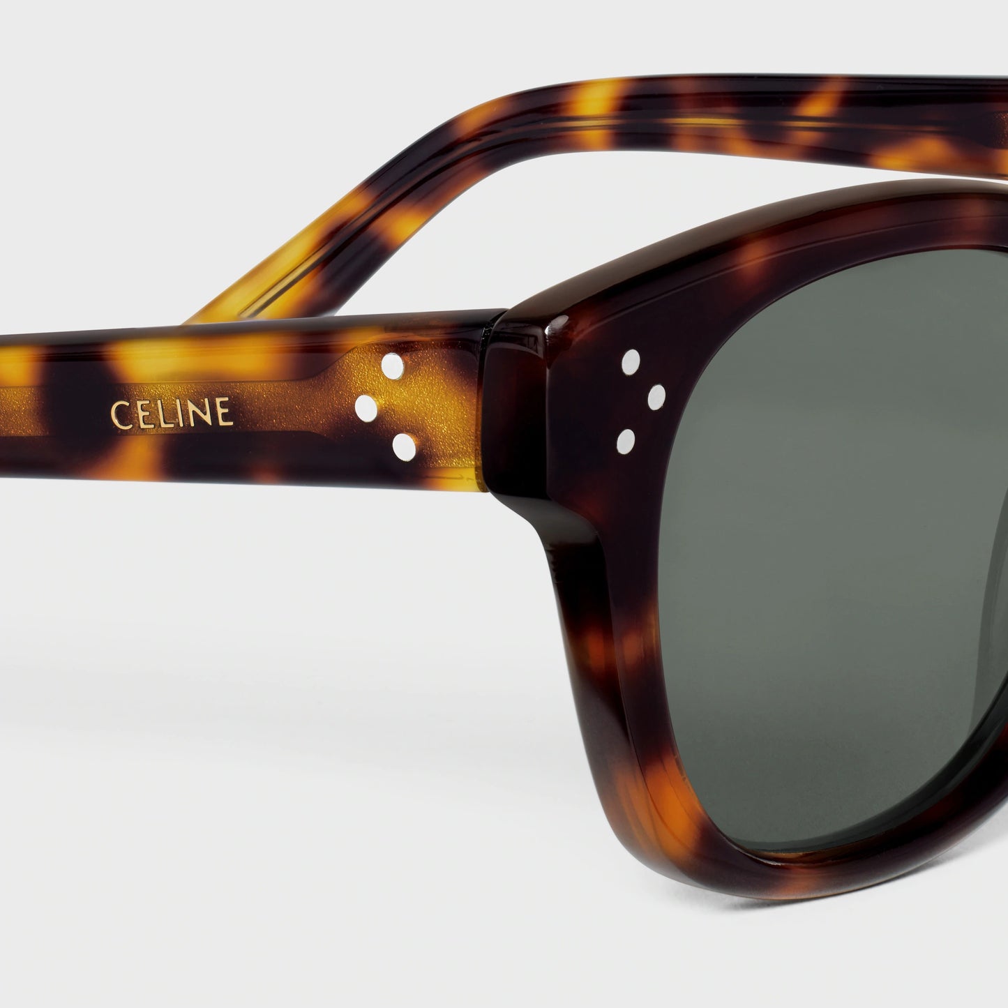 Black Frame 42 Sonnenbrille aus Acetat in Dunkel-Havanna