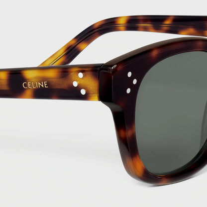 Black Frame 42 Sonnenbrille aus Acetat in Dunkel-Havanna
