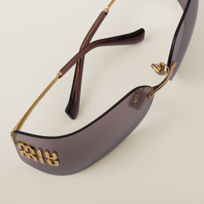 Sonnenbrille Aube mit Malvenfarbene Gläser große Ausführung