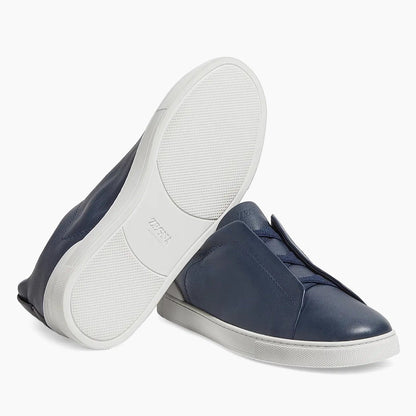 Blue/White Triple Stitch SECONDSKIN Sneakers