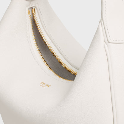 Lulu Teen Tasche aus genarbtem Kalbsleder in Reis