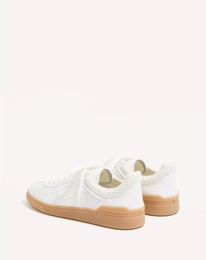 Low-Top Sneaker Upvillage aus perforiertem Nappa Weiß
