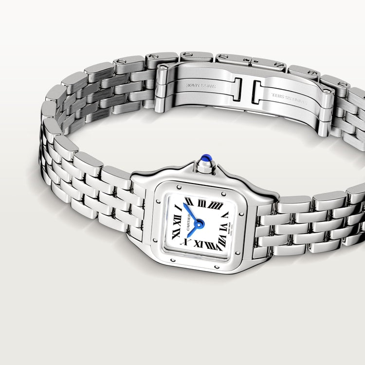 Panthère Uhr Mini-Modell aus Silber
