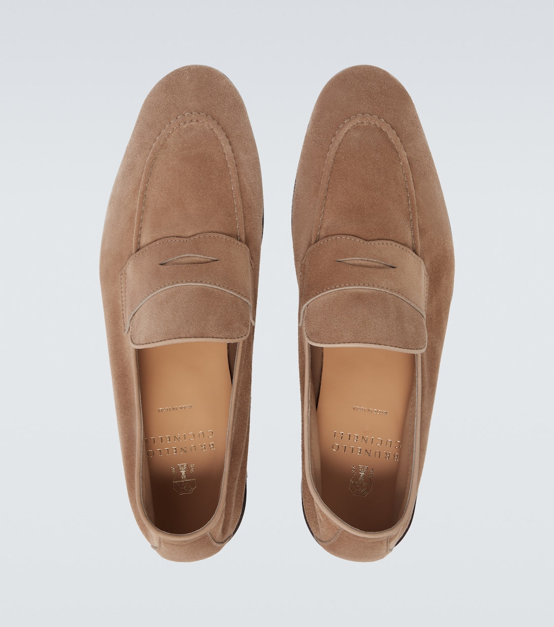 Penny Loafer aus Suede Beige