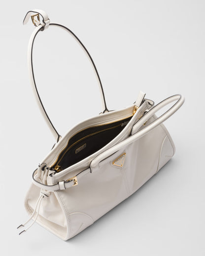 Bonnie Mittelgroße Handtasche aus Leder Weiß
