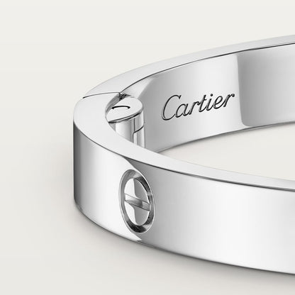 LOVE Armband mittleres Modell mit 4 Diamanten Silber