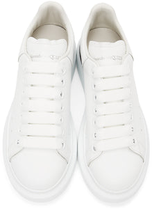 White Dropped Heel Counter Oversized Sneakers