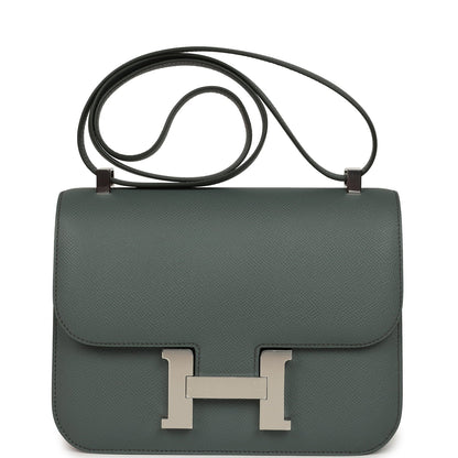 Constance 23 Vert Amande Epsom Palladium Hardware
