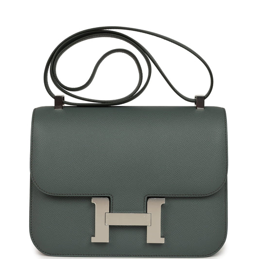 Constance 23 Almond Green Epsom Palladium Hardware