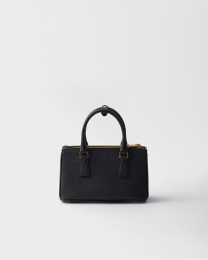 Galleria Mini Bag aus Saffiano-Leder Schwarz