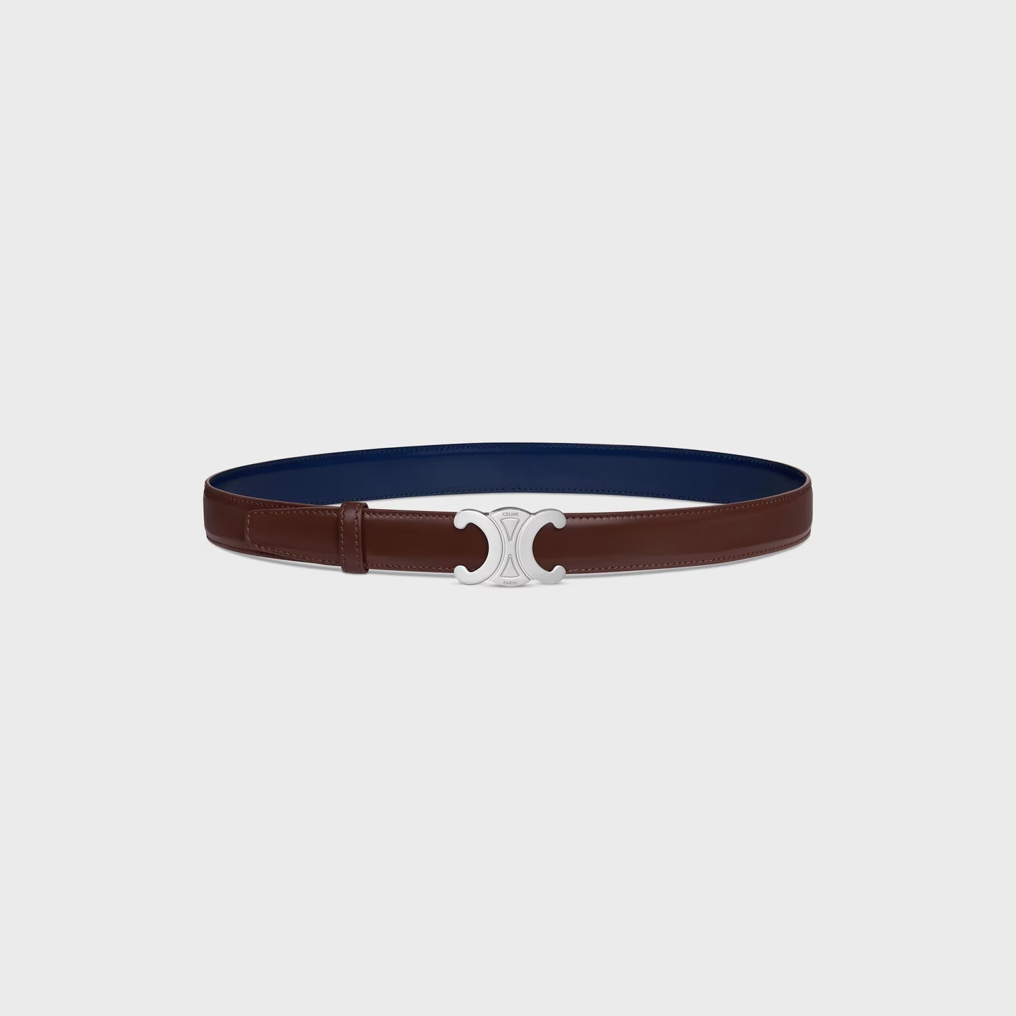 Triomphe Schnalle & Wendegürtel 25 mm Navy für Herren