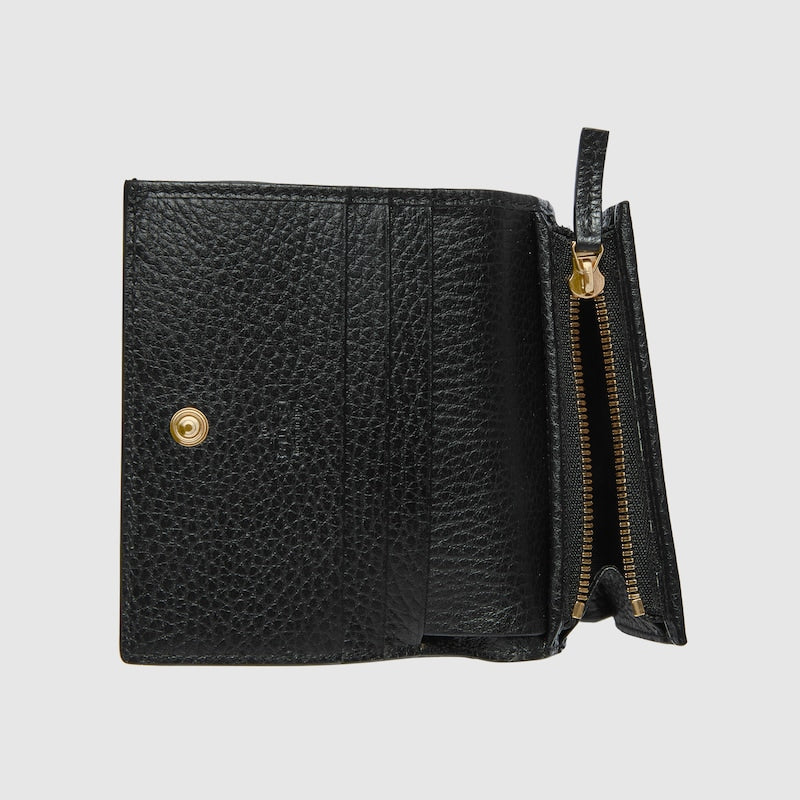 Two-tone GG Marmont card holder