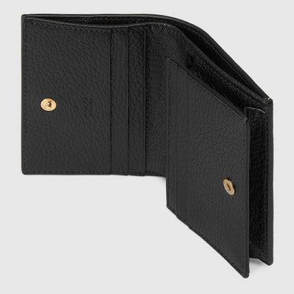 Two-tone GG Marmont card holder