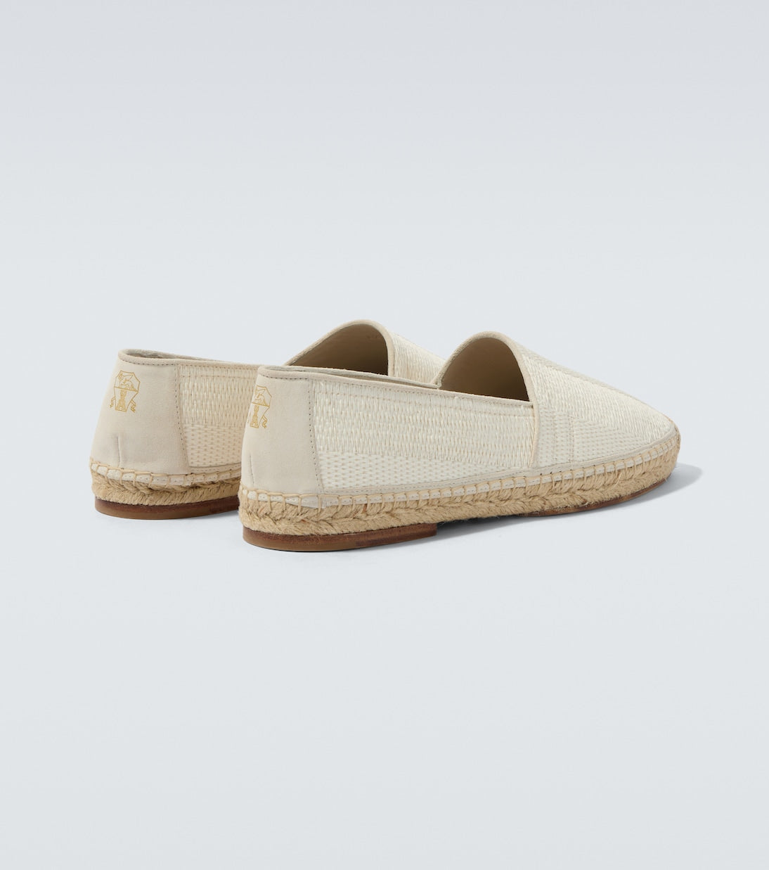 Espadrilles mit weißem Suede