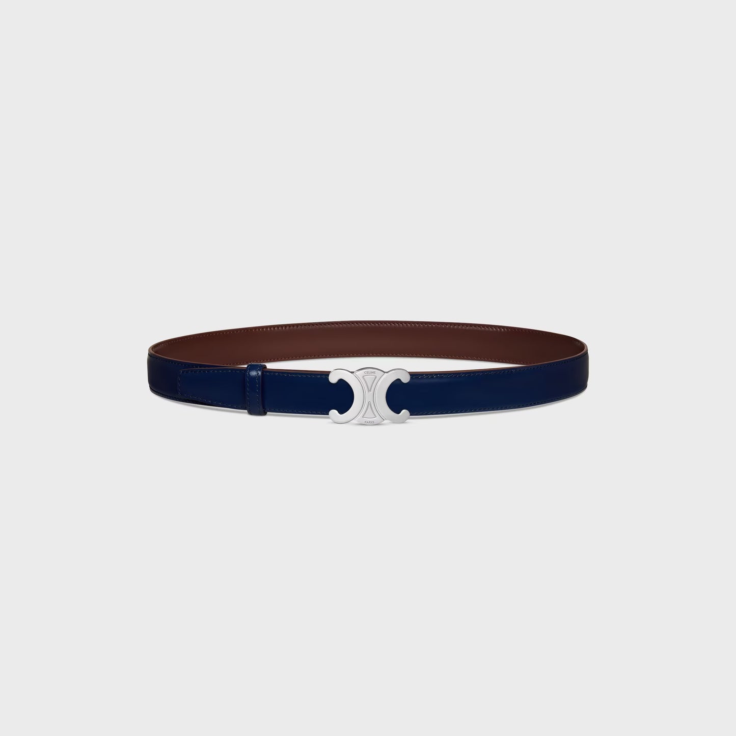 Triomphe Schnalle & Wendegürtel 25 mm Navy für Herren