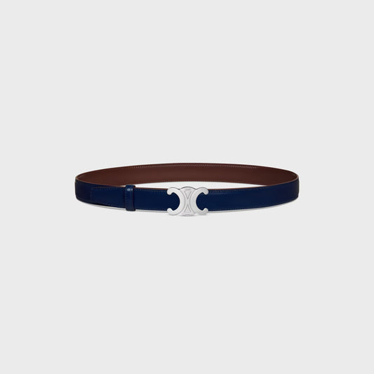 Triomphe Schnalle & Wendegürtel 25 mm Navy für Herren