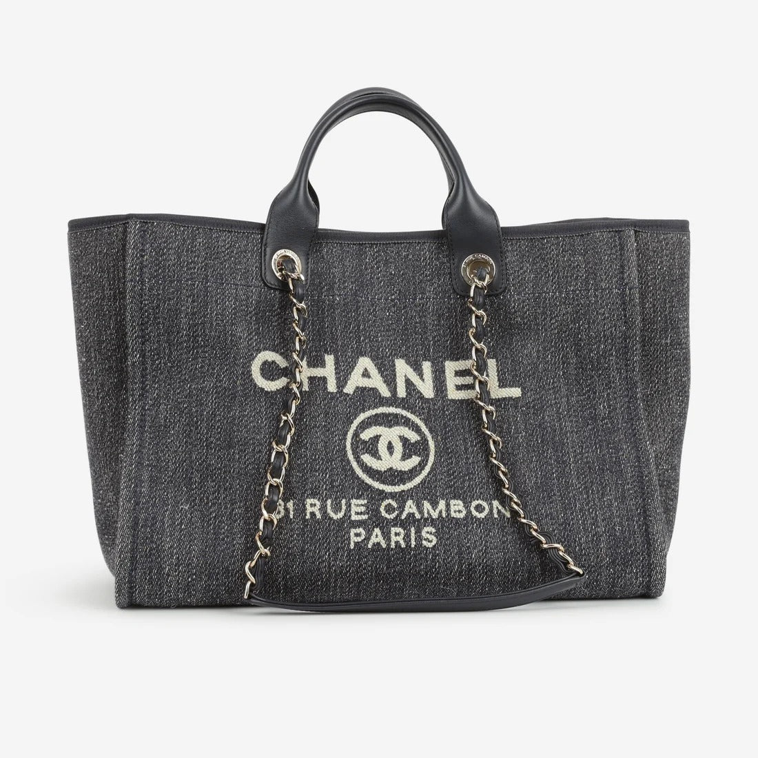 Deauville Large aus marineblauem Denim