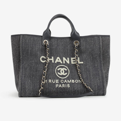 Deauville Large aus marineblauem Denim