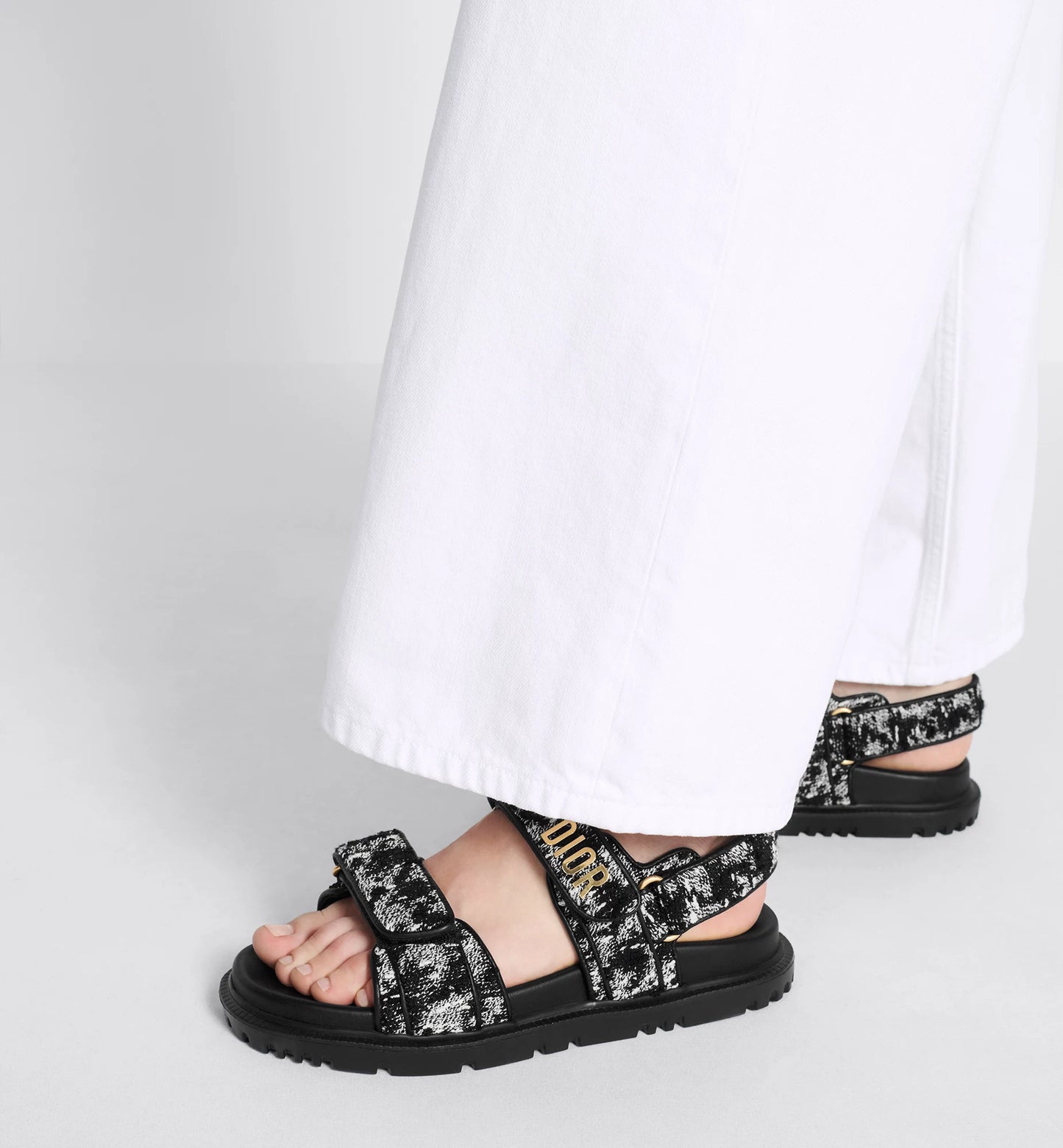 Act Sandalen Schwarz/Weiß