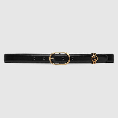 Belt with round GG cross