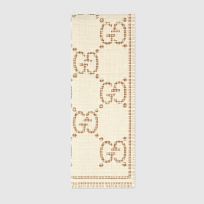 GG SCARF WHITE