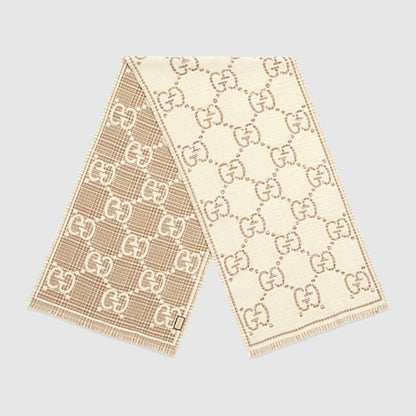 GG SCARF WHITE