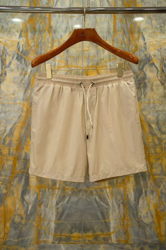 Einfarbige Badehose Beige