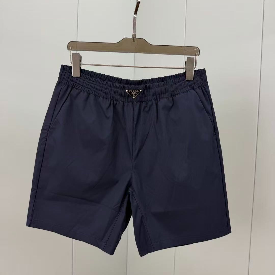 Badehose aus technischem Gewebe mit Signature-Logo Dunkelblau