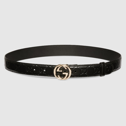 Belt with cross buckle