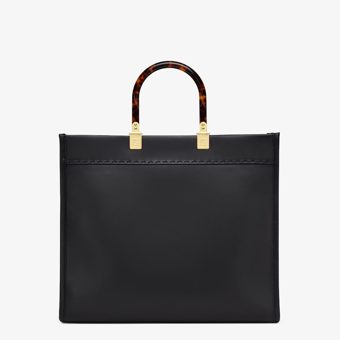 Fendi Sunshine Medium aus schwarzem Leder