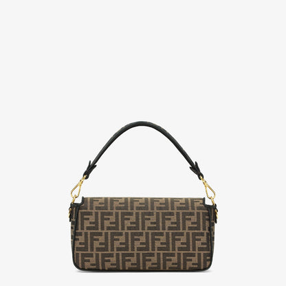 Baguette in brown FF jacquard fabric
