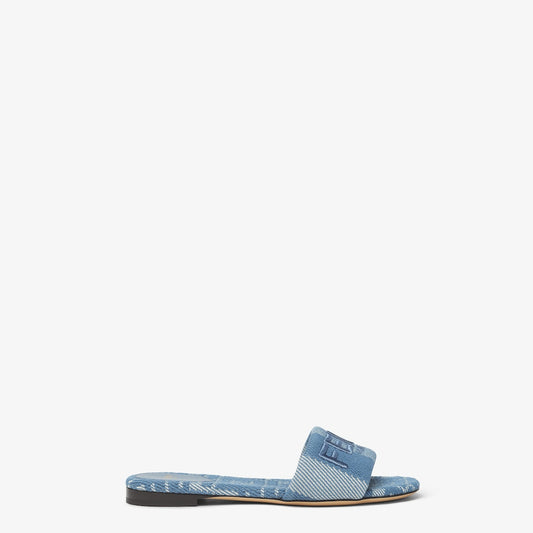 Fendi Sunshine aus hellblauem FF Jacquard-Denim