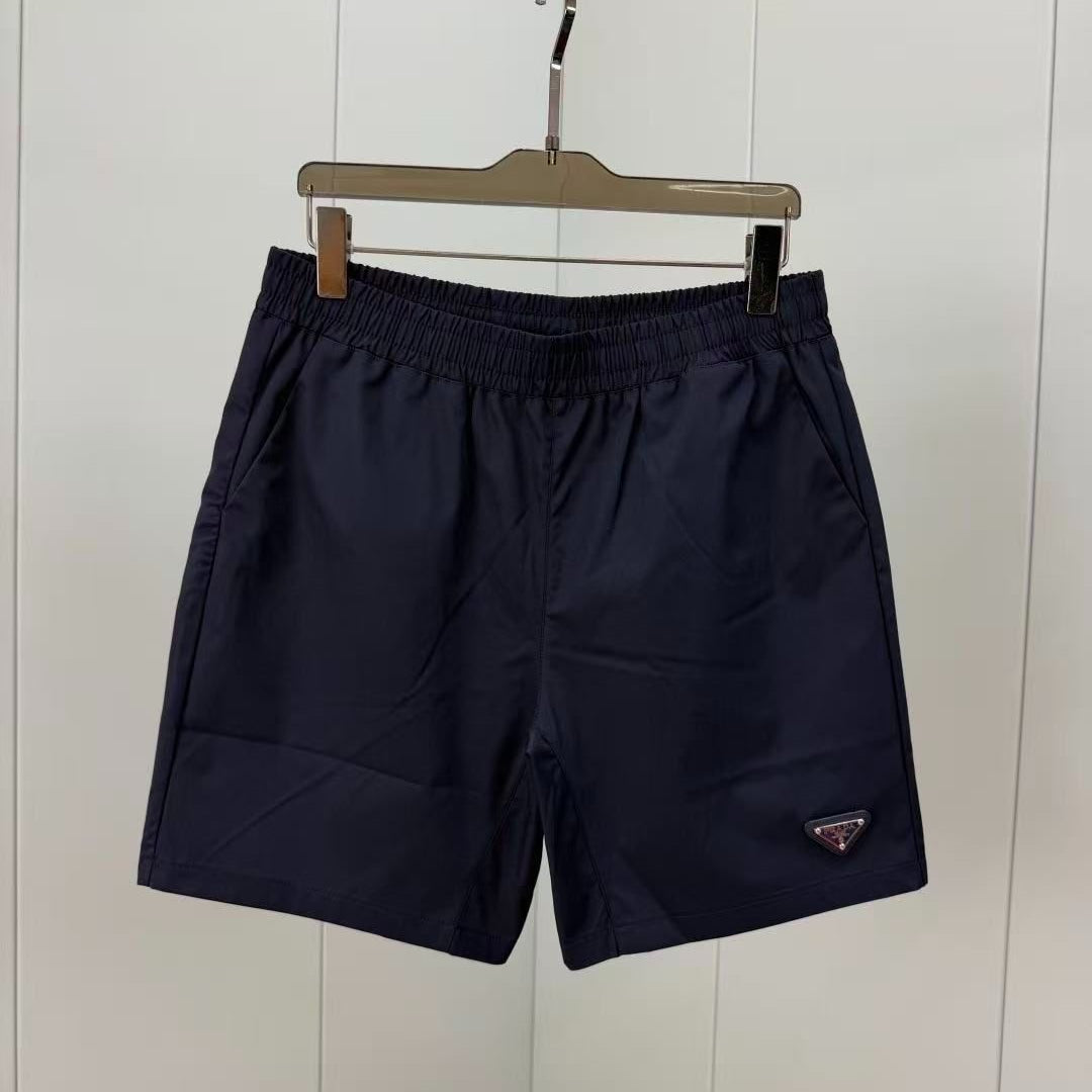 Badehose aus technischem Gewebe mit Logo Dunkelblau