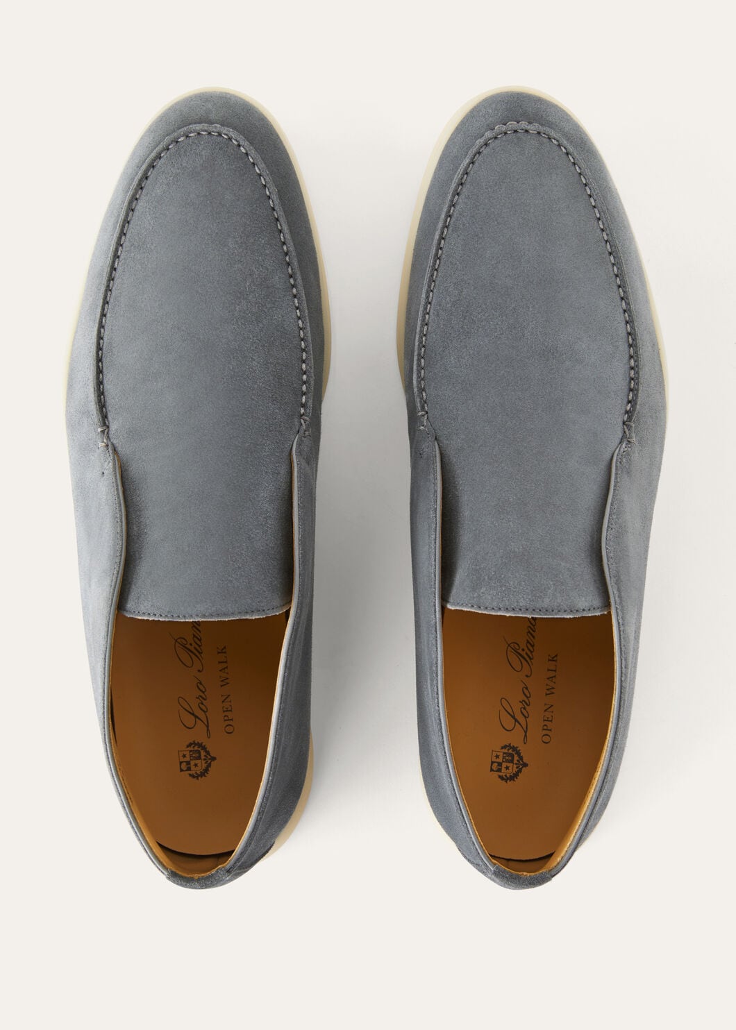 Open Walk ankle boots in ice blue suede