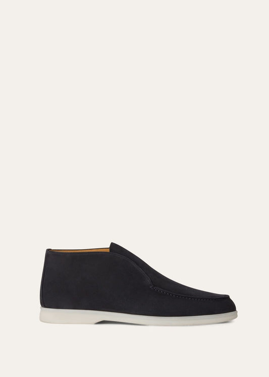 Open Walk ankle boots in Suede Marine