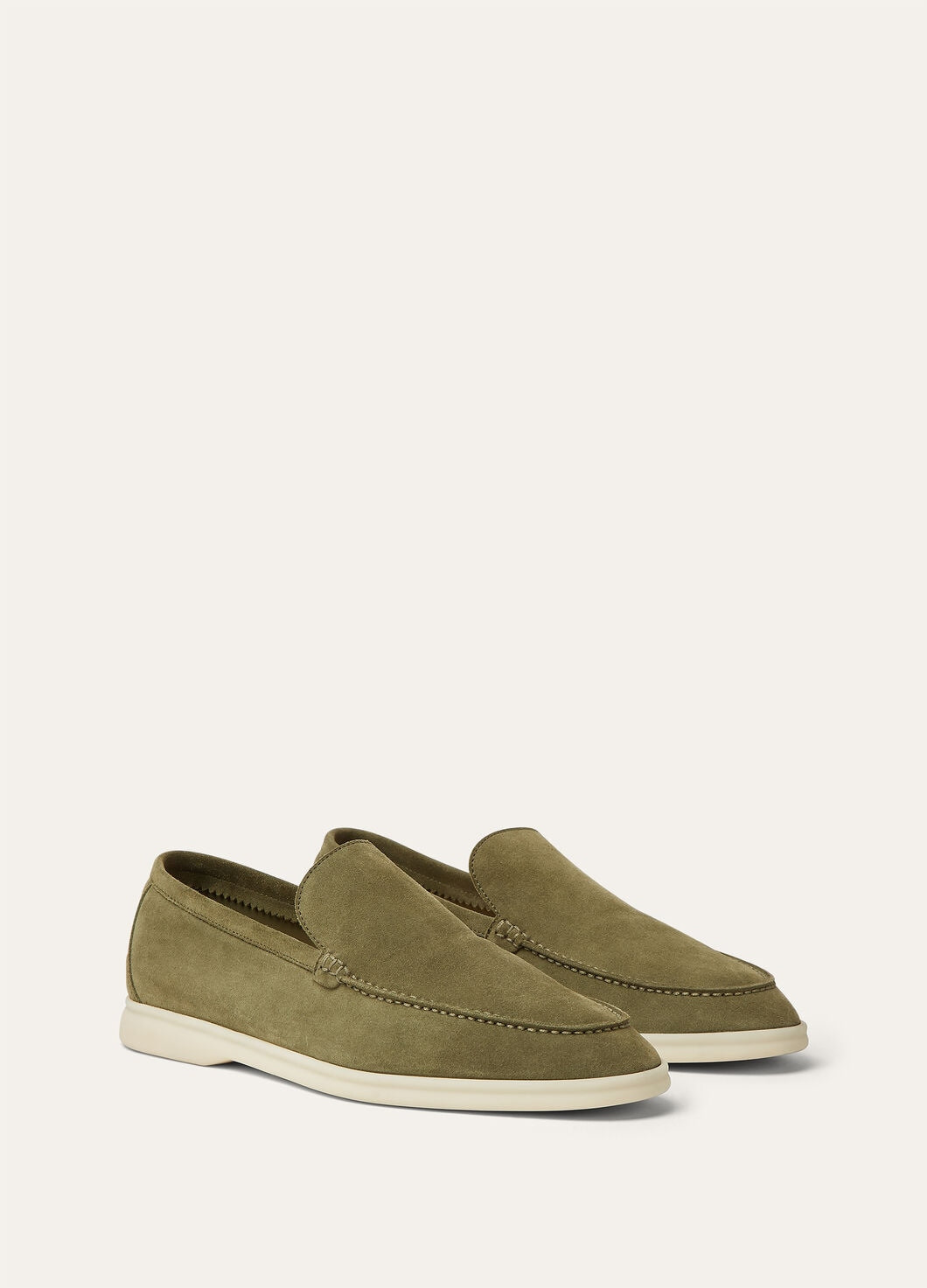 Summer Walk moccasins in Murano green suede for men