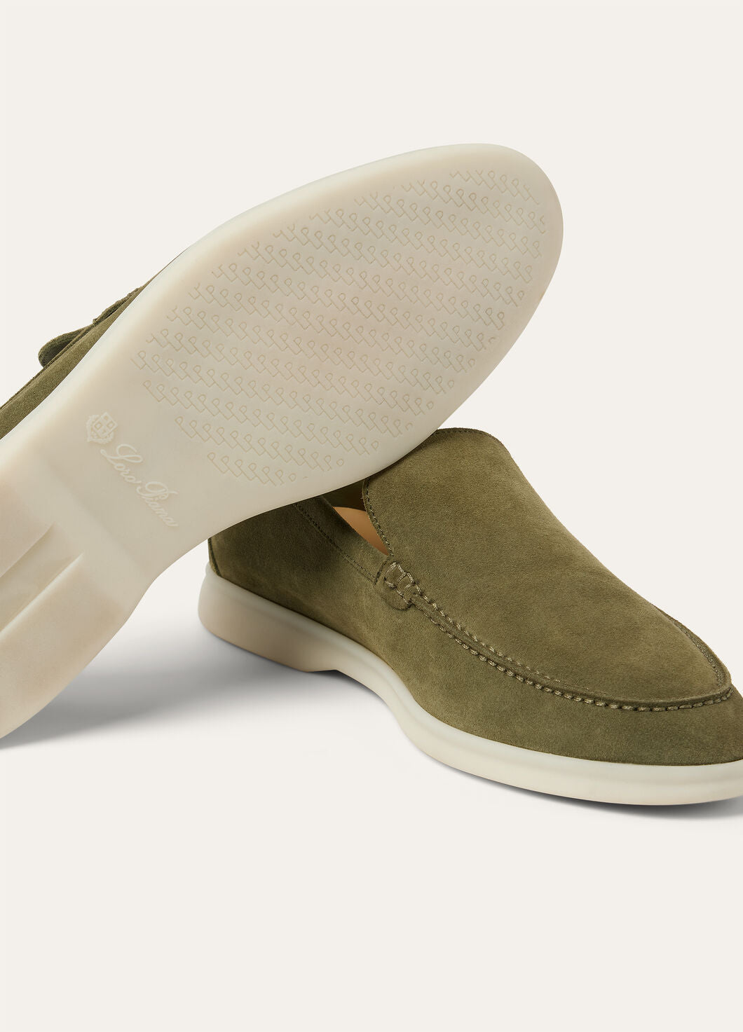 Summer Walk moccasins in Murano green suede for men