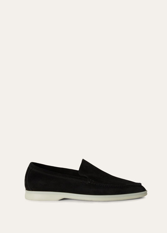 Summer Walk moccasins in black suede for men