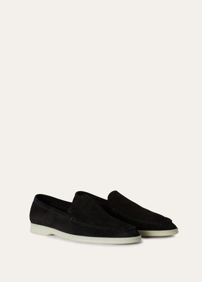 Summer Walk moccasins in black suede for men