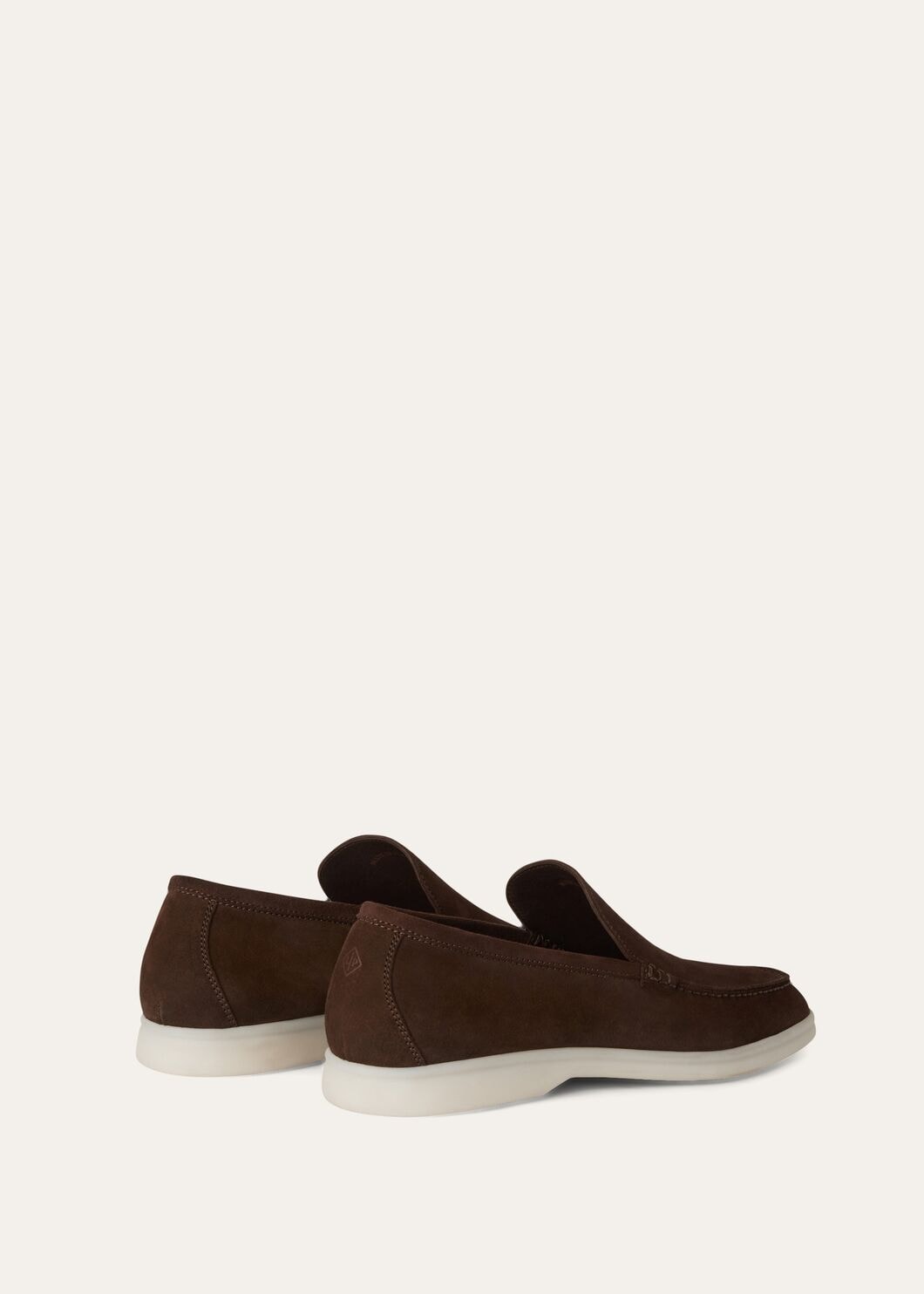 Summer Walk moccasins in chocolate brown suede for men