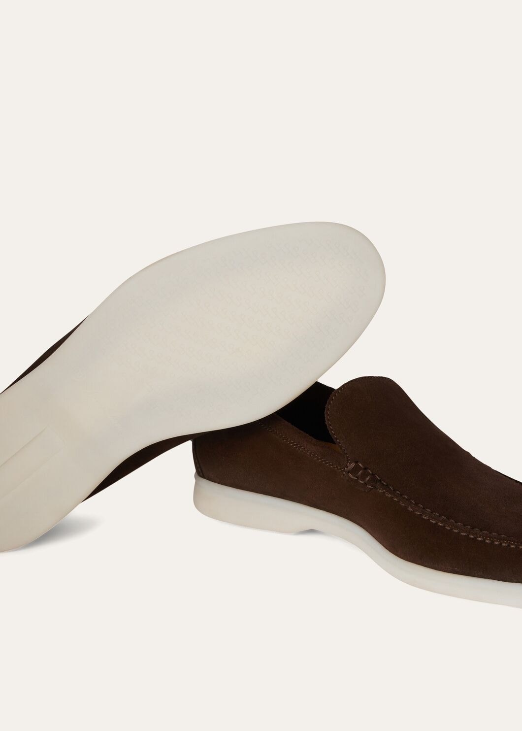 Summer Walk moccasins in chocolate brown suede for men