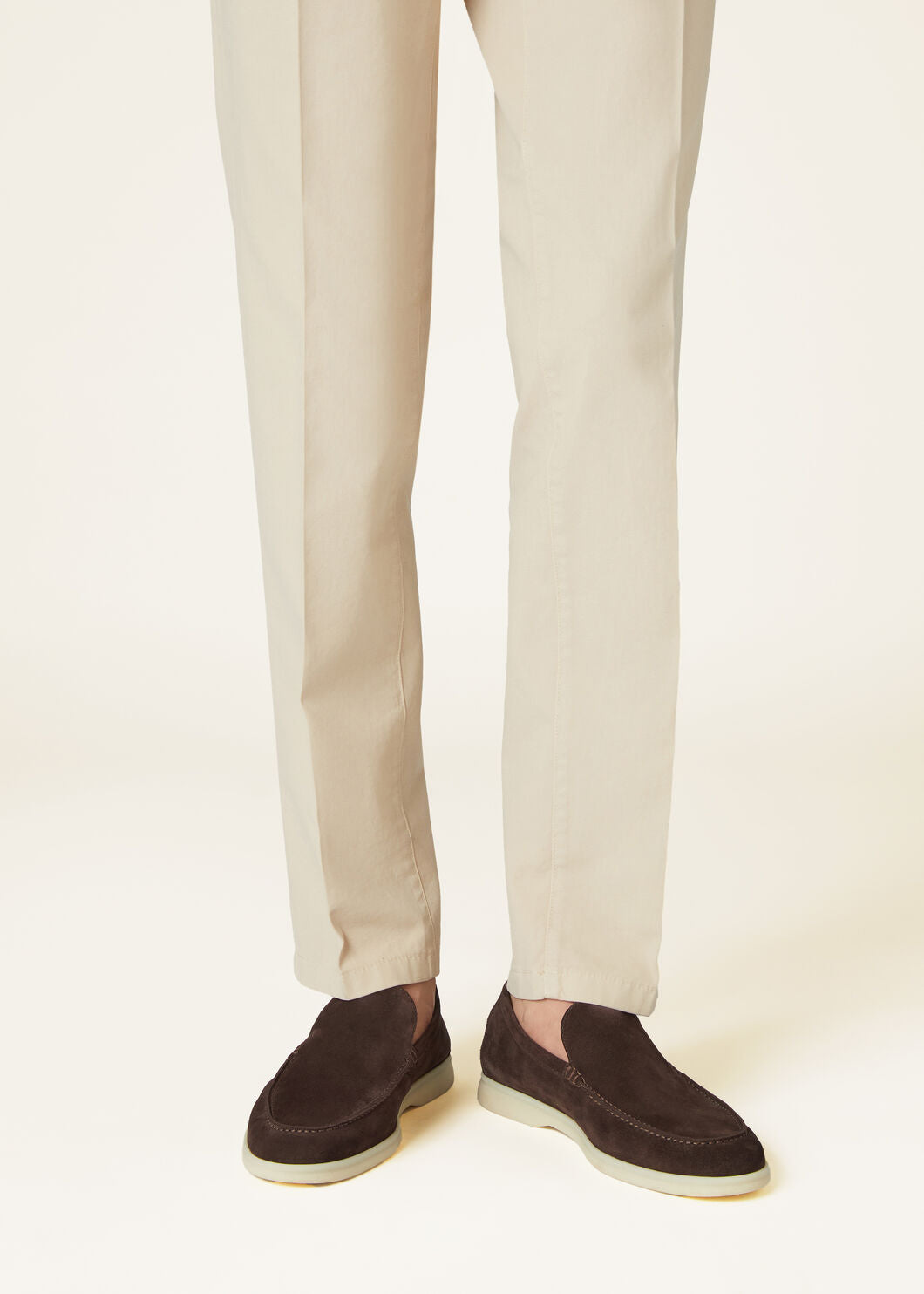 Summer Walk moccasins in chocolate brown suede for men