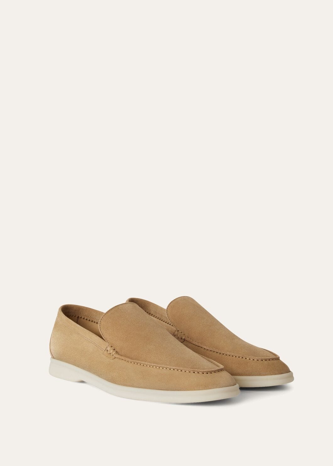 Men's Summer Walk khaki suede moccasins