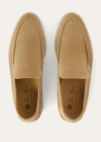 Men's Summer Walk khaki suede moccasins