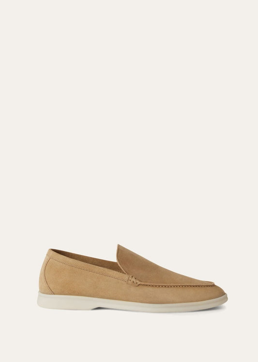 Men's Summer Walk khaki suede moccasins
