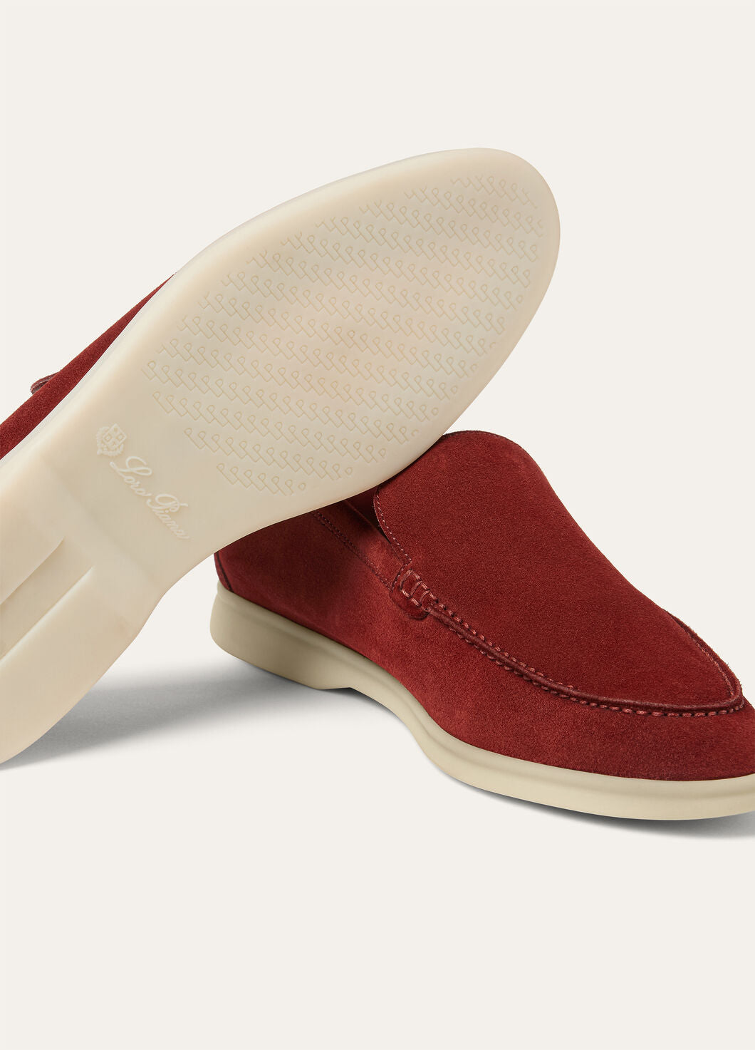 Men's Summer Walk red suede moccasins