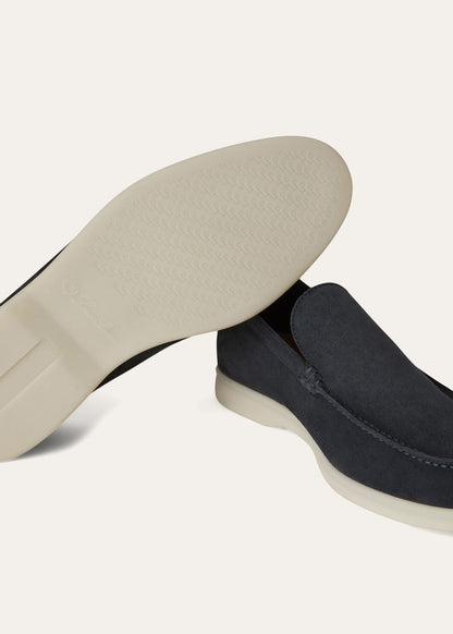 Mokassins Summer Walk aus blauem Wildleder Herren